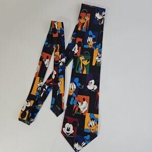 Disney Neck Tie‎ Mickey Unlimited 58" Goofy Donald Duck Pluto Balancine Inc